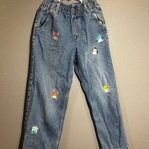 Kids Squishmallow x H&M Jeans with Embroidered Characters US size 6